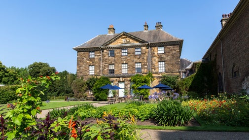 Summer garden view of the house
